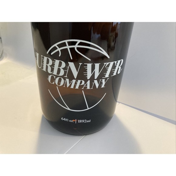 URBN WTR Glass Bottle Amber Half Gallon 64 OZ | 1.89 L | 1892 ML | Water Jar Jug - Picture 7 of 13